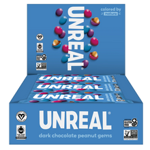 Load image into Gallery viewer, PACK OF 12 Unreal Dark Chocolate Peanut Gems (Mini Bags)
