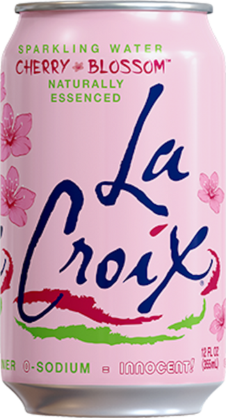 PACK OF 8 La Croix Sparkling Water Cherry Blossom