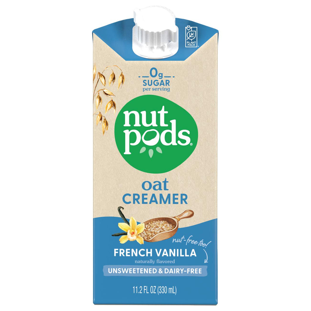 PACK OF 6 Nutpods French Vanilla Unsweetened Oat Creamer