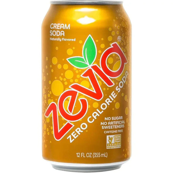 Cream Soda Zevia Zero Calorie Soda