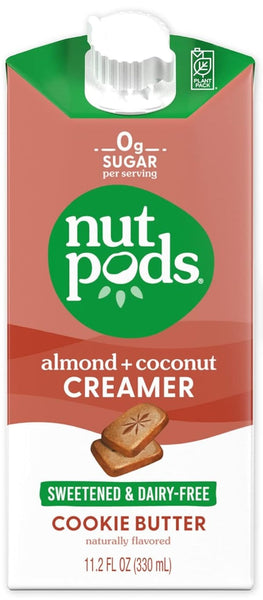 PACK OF 6 Nutpods Sweetened Cookie Butter Almond + Coconut Creamer