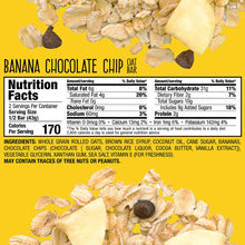 Load image into Gallery viewer, Bobo&#39;s Banana Chocolate Chip Oat Bar (Best By March 15th 2024)
