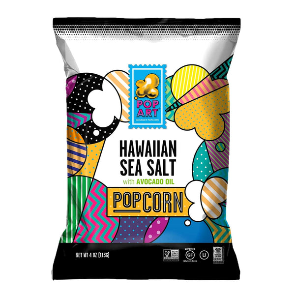 Pop Art Hawaiian Sea Salt with Avocado Oil Gourmet Popcorn