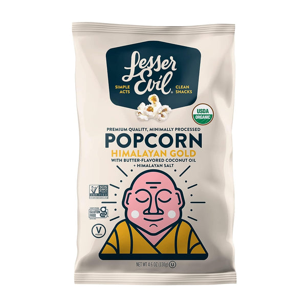 Organic Himalayan Gold Popcorn by Lesser Evil