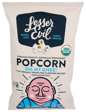 Load image into Gallery viewer, Organic Oh My Ghee! Popcorn by Lesser Evil (Best By 16th June 2024)
