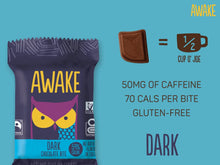 Load image into Gallery viewer, Awake Caffeinated Dark Chocolate Bites (Pack of 6)
