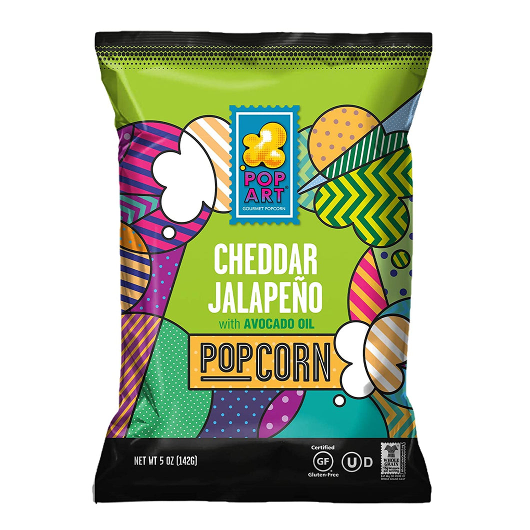 White Cheddar Jalapeno Popcorn by Pop Art Snacks