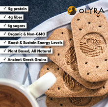 Load image into Gallery viewer, Olyra Hazelnut Cocoa Breakfast Biscuit Sandwich
