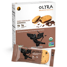 Load image into Gallery viewer, Olyra Dark Chocolate Breakfast Biscuit Sandwich
