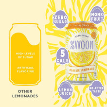 Load image into Gallery viewer, Swoon Classic Lemonade Zero Sugar
