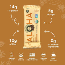 Load image into Gallery viewer, Aloha Chocolate Espresso Organic Vegan Protein Bar
