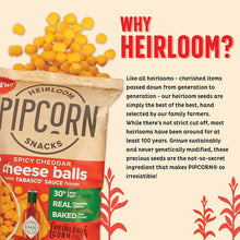 Load image into Gallery viewer, Pipcorn Cheddar Tabasco Spicy Cheddar Cheese Balls

