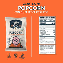 Load image into Gallery viewer, Organic No Cheese Cheesiness Vegan Popcorn by Lesser Evil
