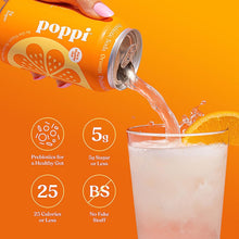 Load image into Gallery viewer, PACK OF 6 Orange Poppi Prebiotic Soda
