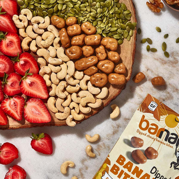 Peanut Butter Dipped Chewy Banana Bites by Barnana