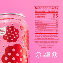 Load image into Gallery viewer, PACK OF 6 Raspberry Rose Poppi Prebiotic Soda
