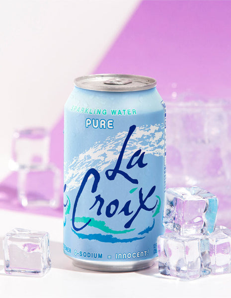 PACK OF 8 La Croix Sparkling Water Pure