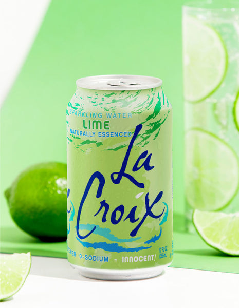 PACK OF 8 La Croix Sparkling Water Lime