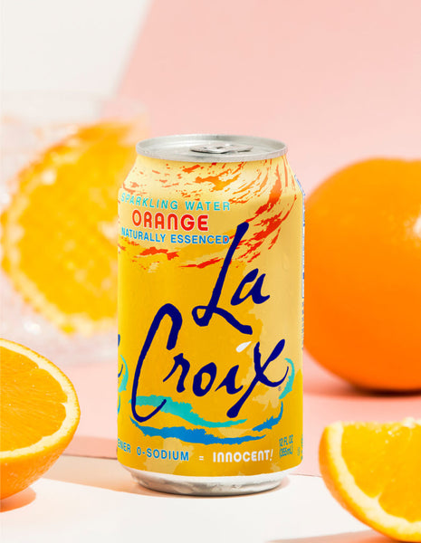 PACK OF 8 La Croix Sparkling Water Orange