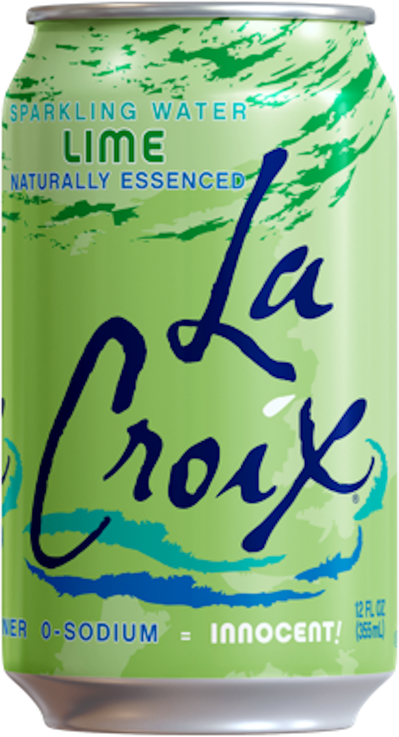 PACK OF 8 La Croix Sparkling Water Lime