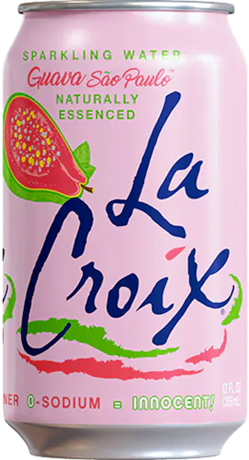 PACK OF 8 La Croix Sparkling Water Guava Sao Paolo