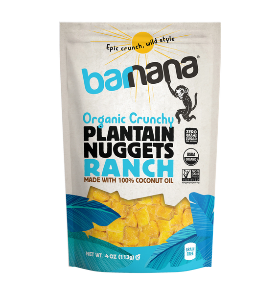 Ranch Organic Plantain Nuggets by Barnana (Best By 25th May 2024)