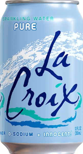 PACK OF 8 La Croix Sparkling Water Pure