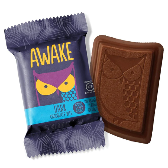 Awake Caffeinated Dark Chocolate Bites (Pack of 6)
