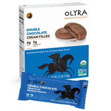 Load image into Gallery viewer, Olyra Double Chocolate Filled Breakfast Biscuit
