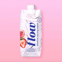 Load image into Gallery viewer, Flow Strawberry + Rose Alkaline Spring Water (500ml)
