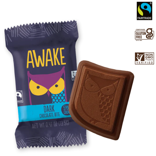 Awake Caffeinated Dark Chocolate Bite (Best by 3rd January 2024)