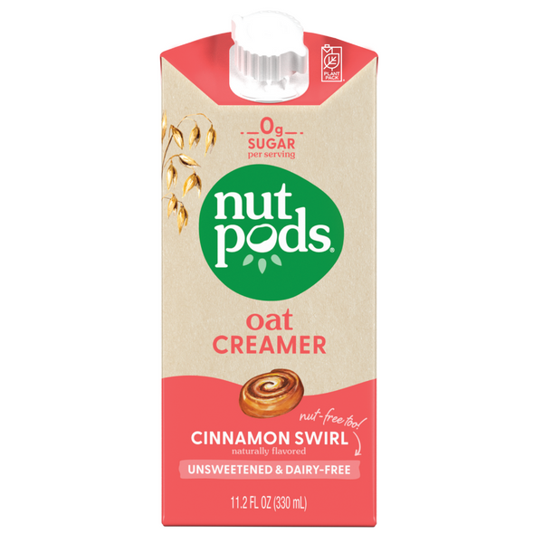 PACK OF 6 Nutpods Cinnamon Swirl Unsweetened Oat Creamer (Best By May 7th 2024)