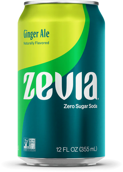 PACK OF 8 Ginger Ale Zevia Zero Calorie Soda
