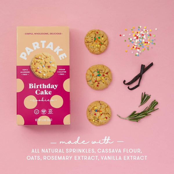 Partake Foods Birthday Cake Cookies