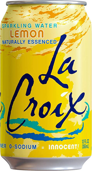 PACK OF 12 La Croix Sparkling Water Lemon