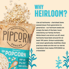 Load image into Gallery viewer, Pipcorn Sea Salt Mini Heirloom Popcorn
