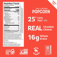 Load image into Gallery viewer, Pipcorn Spicy Cheddar Tabasco Mini Heirloom Popcorn
