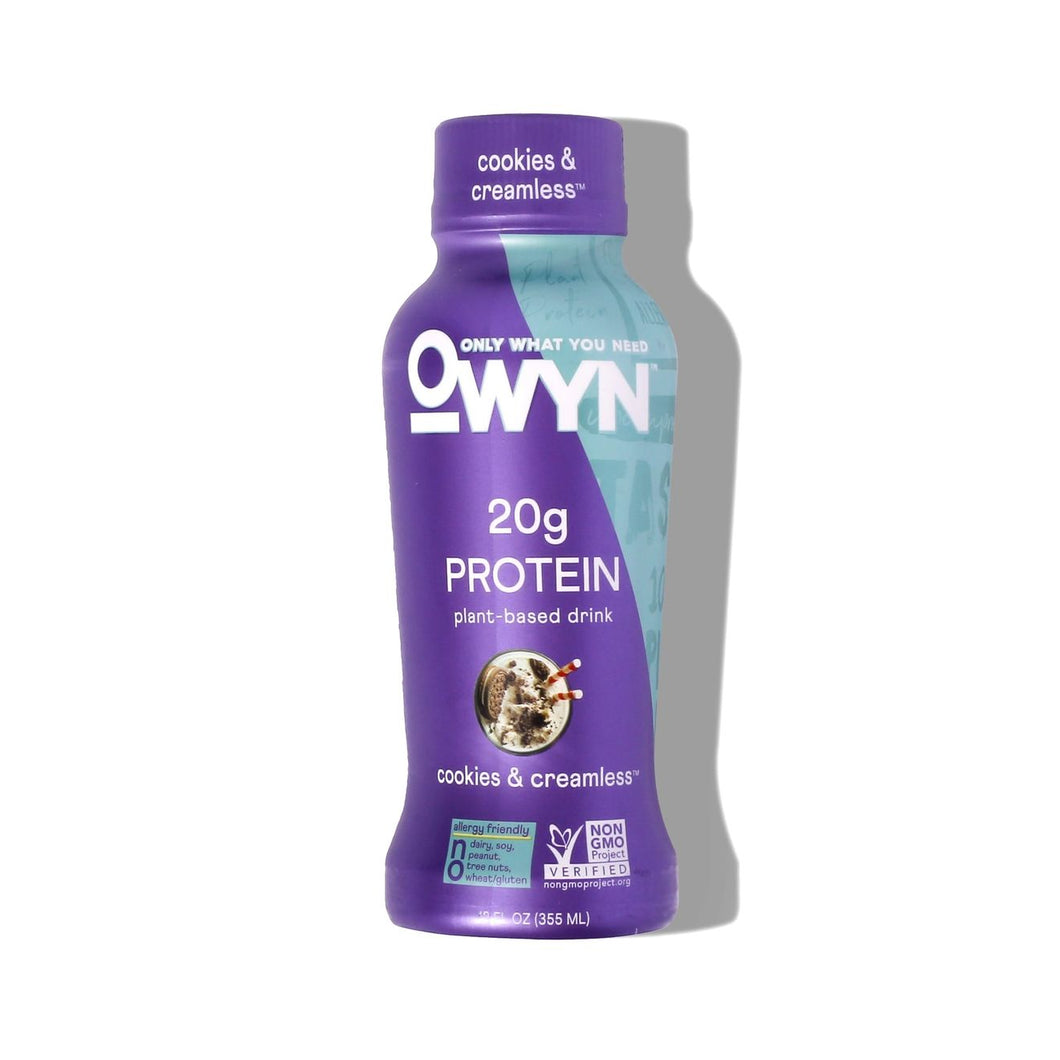 OWYN Plant Based Protein Shake Cookies and Creamless (355ml)