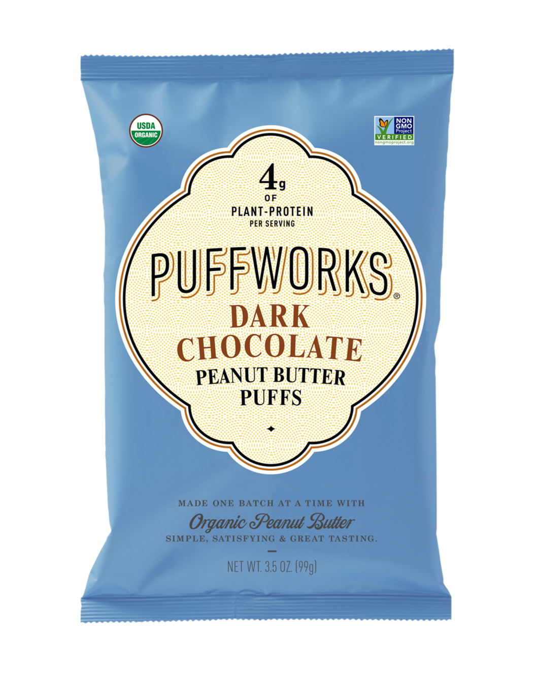 Puffworks Dark Chocolate Peanut Butter Puffs