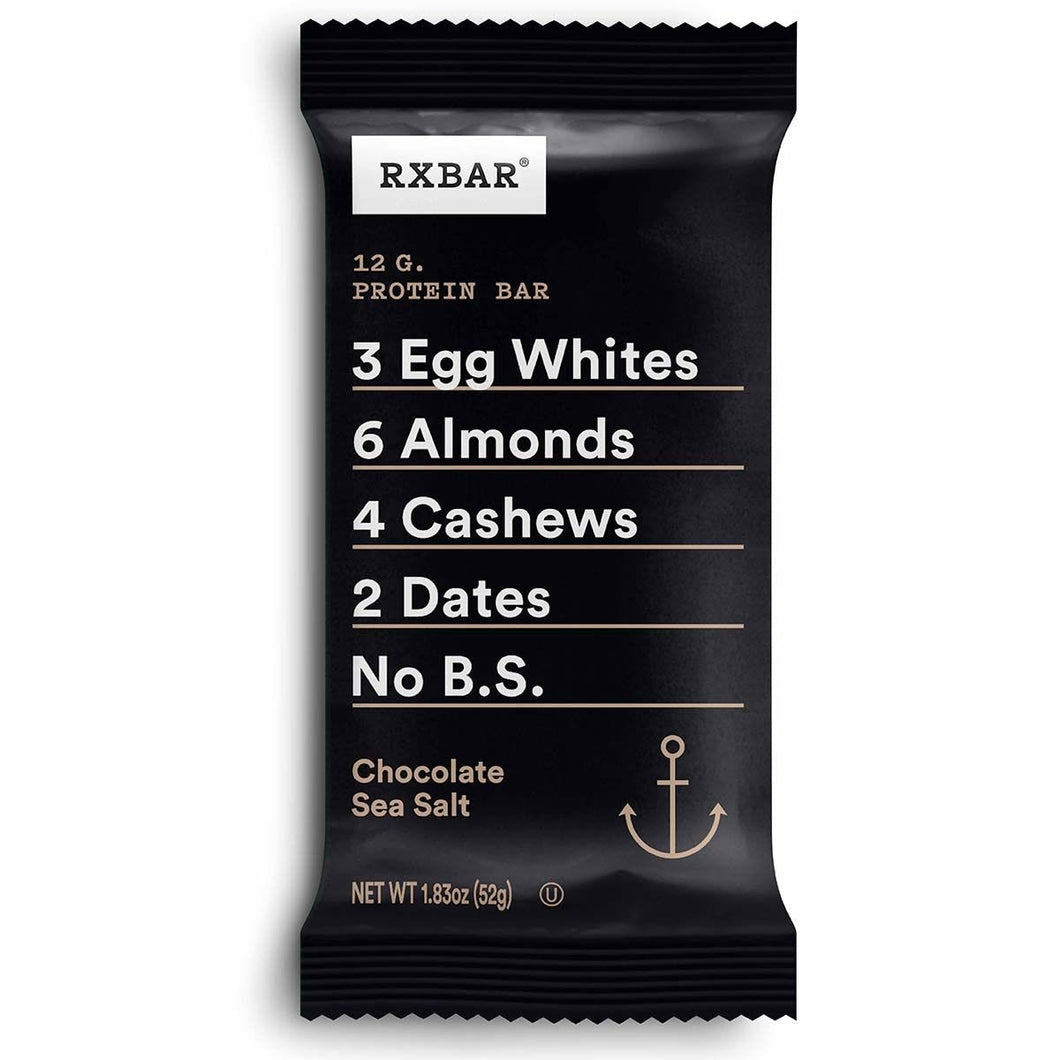 PACK OF 12 RX Bar Dark Chocolate Sea Salt