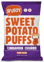 Load image into Gallery viewer, Spudsy Cinnamon Churro Sweet Potato Puffs
