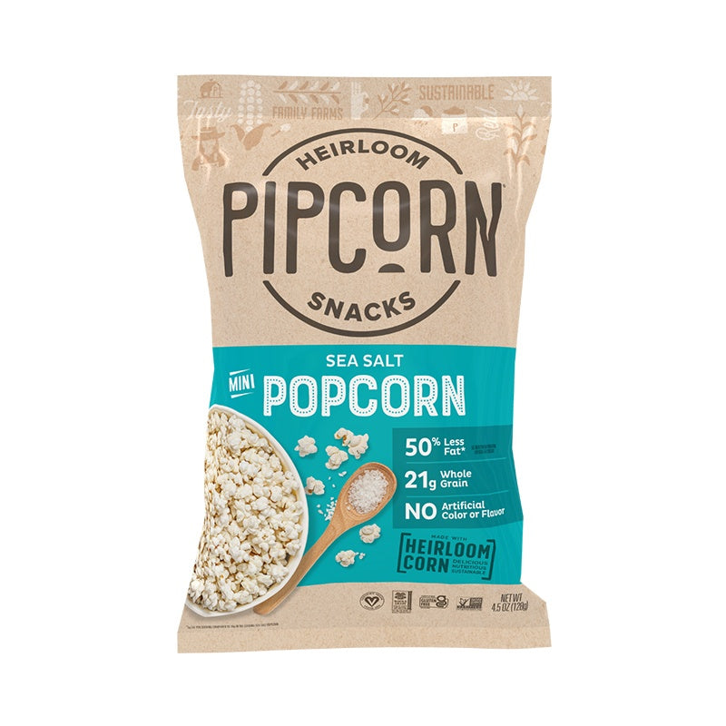 Pipcorn Sea Salt Mini Heirloom Popcorn