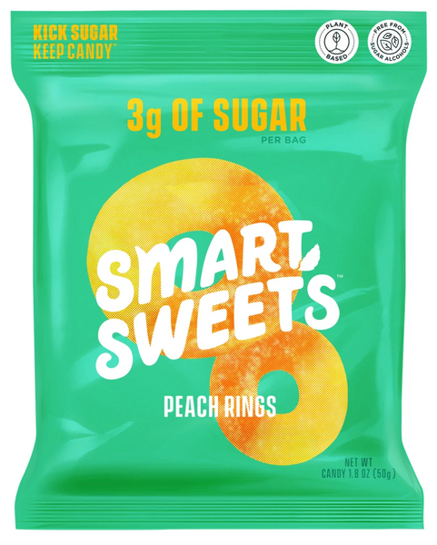 PACK OF 12 Smartsweets Peach Rings