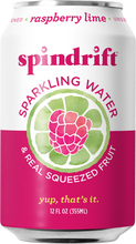 Load image into Gallery viewer, PACK OF 8 Spindrift Raspberry Lime Sparkling Water
